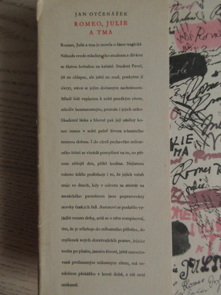 ROMEO, JULIE A TMA, JAN OTČENÁŠEK, **an