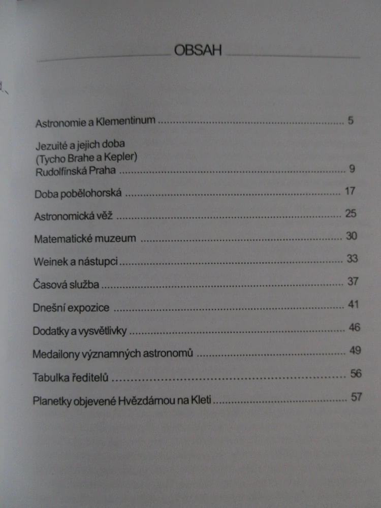 ASTRONOMIE A KLEMENTINUM, ZDISLAV ŠÍMA, **an