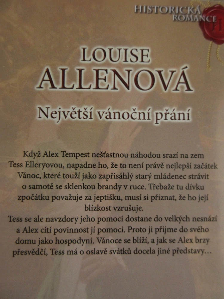 NEJVĚTŠÍ VÁNOČNÍ PŘÁNÍ, LOUSE ALLENOVÁ, **an