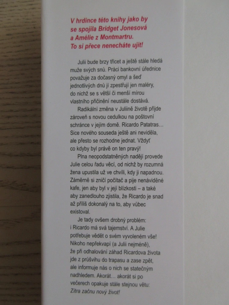 ZÍTRA ZAČNU NOVÝ ŽIVOT, GILLES LEFARDINIER, **an