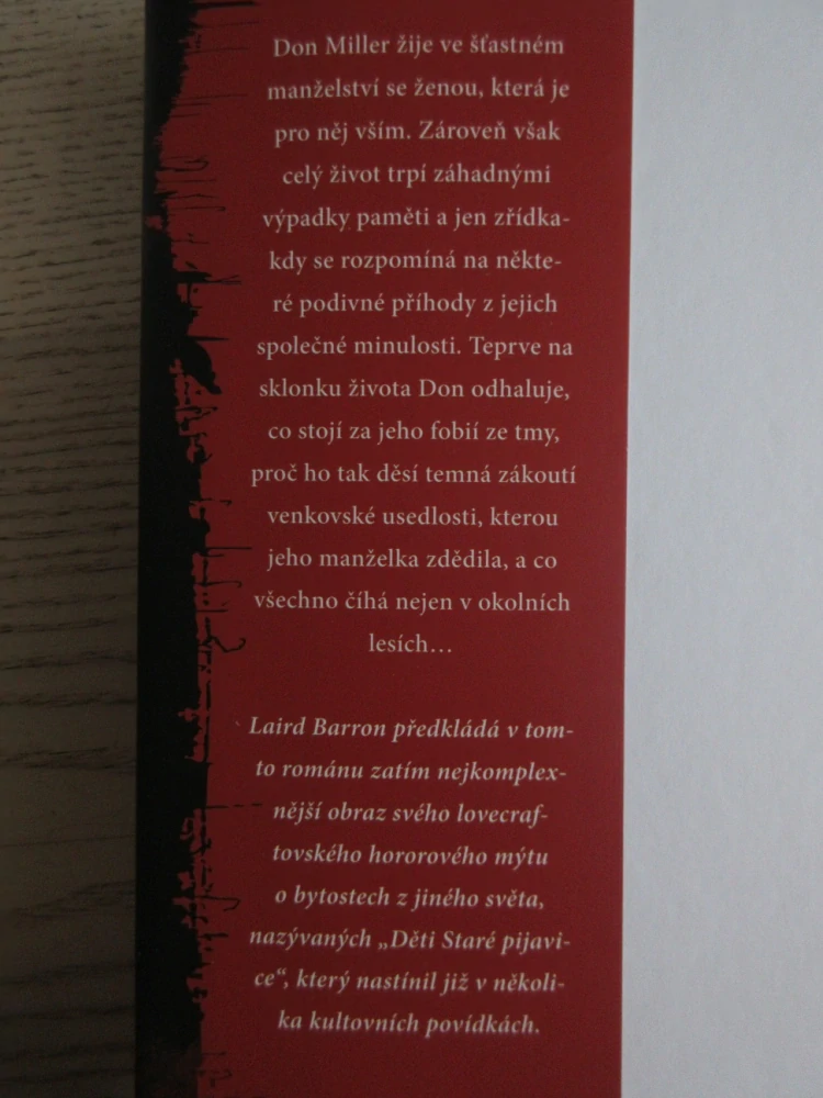 ČERNÁ TMA ZAPOMNĚNÍ, LAIRD BARRON, **an