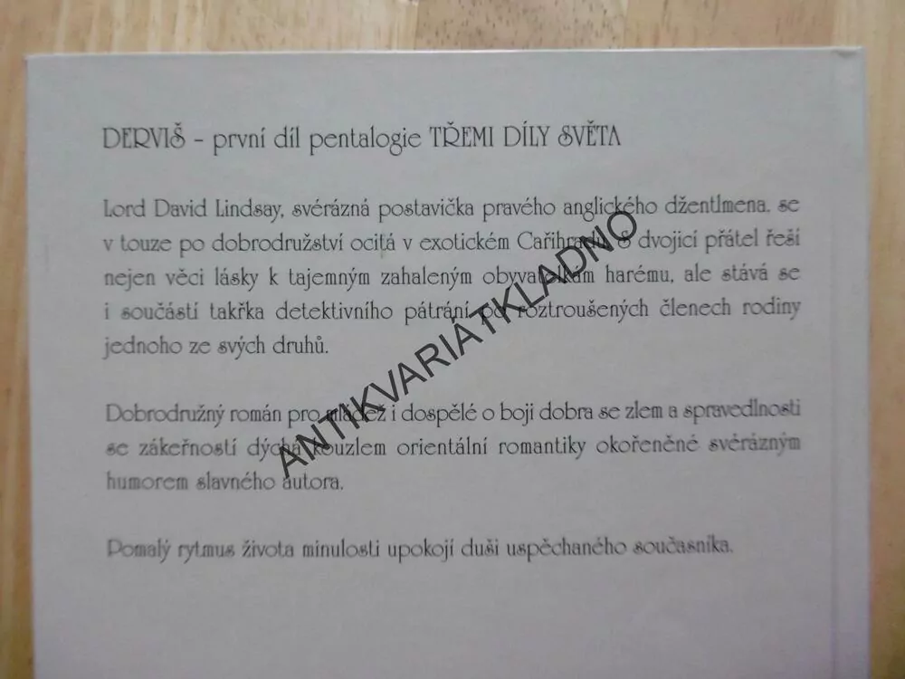 DERVIŠ, KAREL MAY, **an
