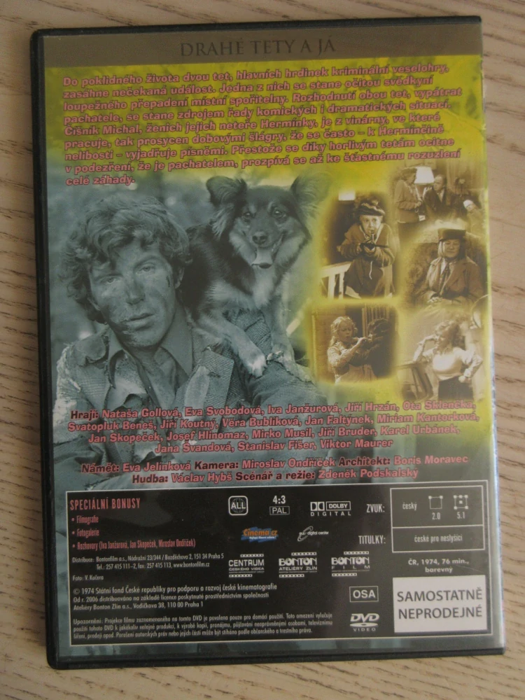 DRAHÉ TETY A JÁ, I. JANŽUROVÁ, N. GOLLOVÁ, E. SVOBODOVÁ, DVD FILM ČR