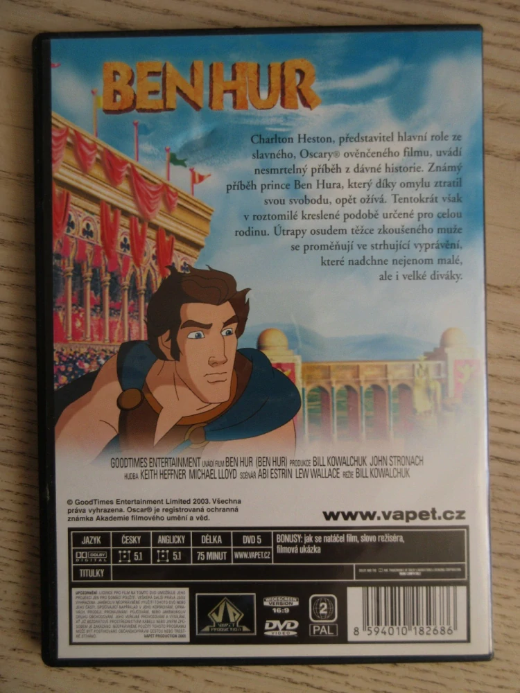 BEN HUR, DVD FILM 