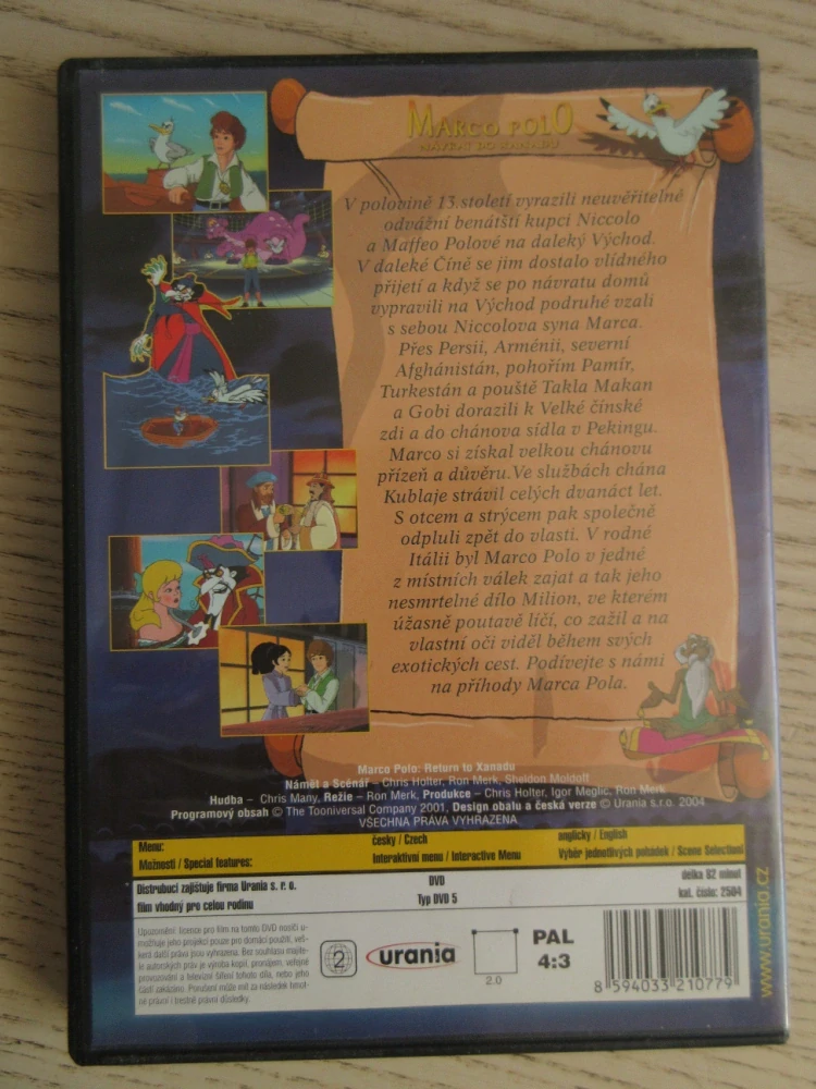 MARCO POLO: NÁVRAT DO XANADU, DVD FILM 