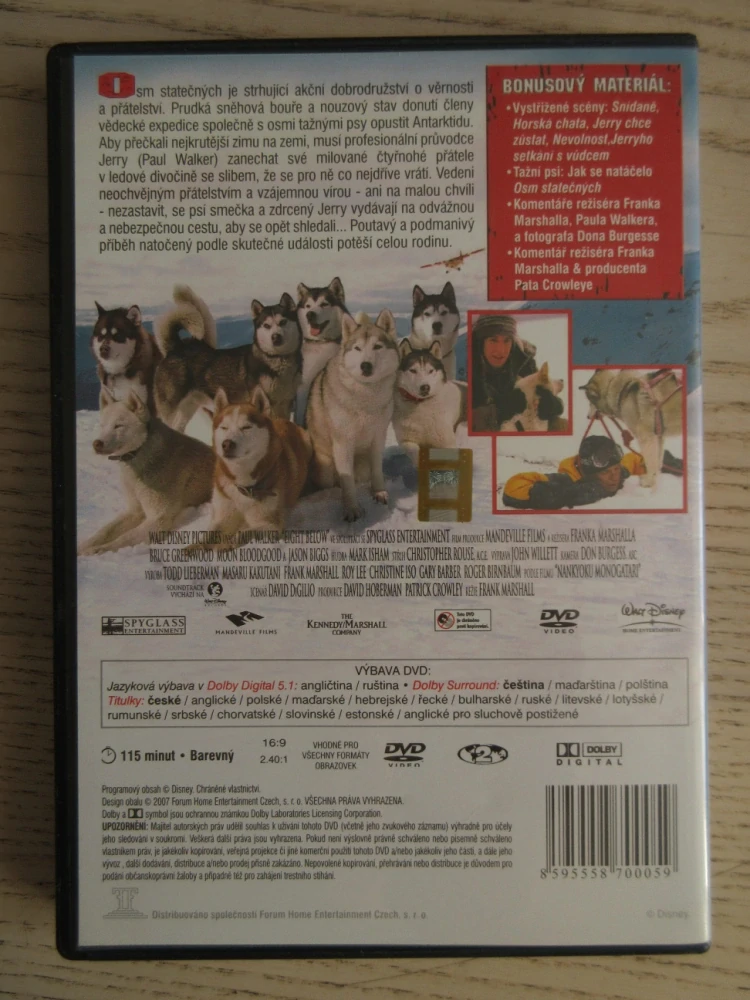 OSM STATEČNÝCH, P. WALKER, DVD FILM