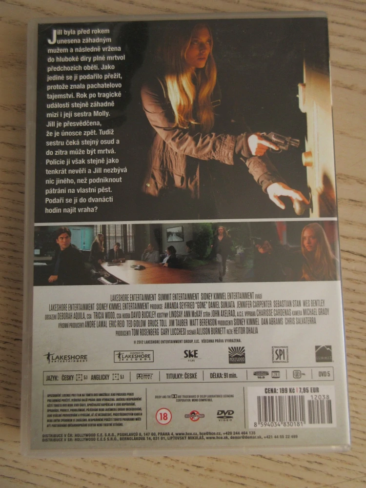 ZMIZELÁ, N. CARPENTER, W. BENTLEY, DVD FILM 
