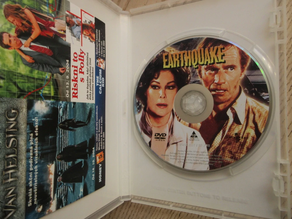 ZEMĚTŘESENÍ, CH. HESTON, A. GARDNER, G. KENNEDY, DVD FILM