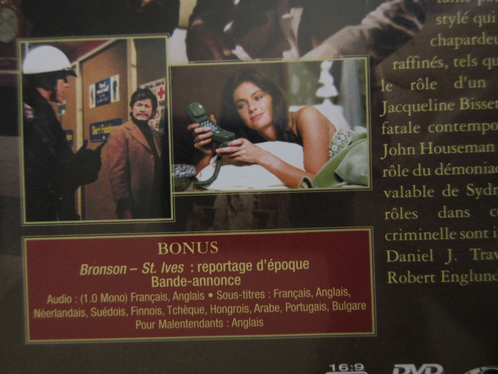 NEDOKONČENÁ NOVELA, CH. BRONSON, DVD FILM
