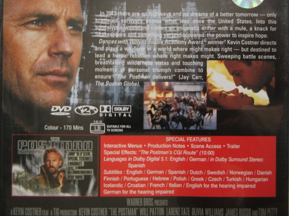 POSEL BUDOUCNOSTI, K. COSTNER, DVD FILM