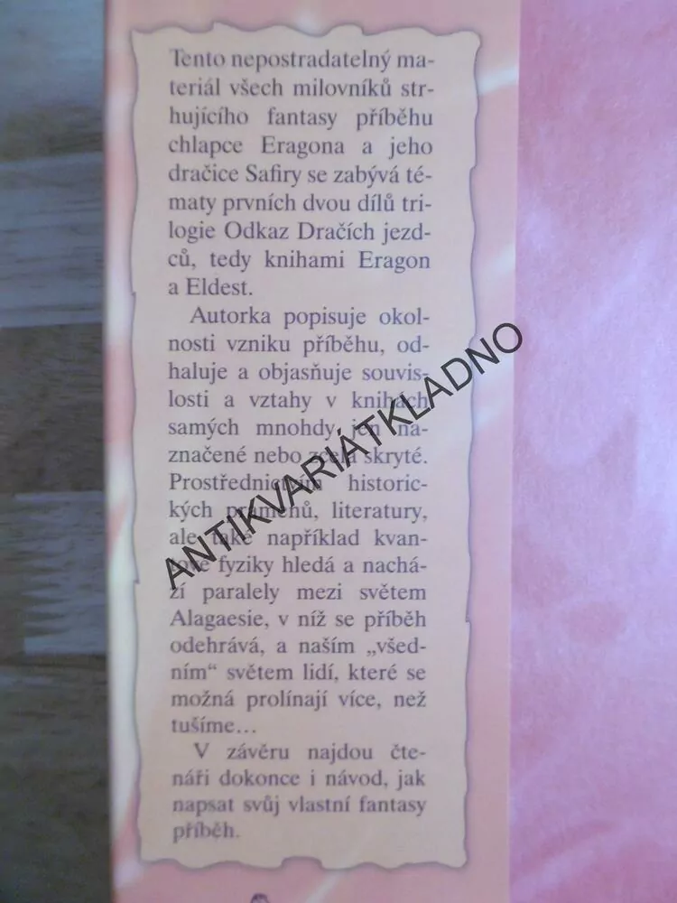 ERAGON, JEHO PŘÍBĚH A SVĚT, LOIS H. GRESHOVÁ, **an