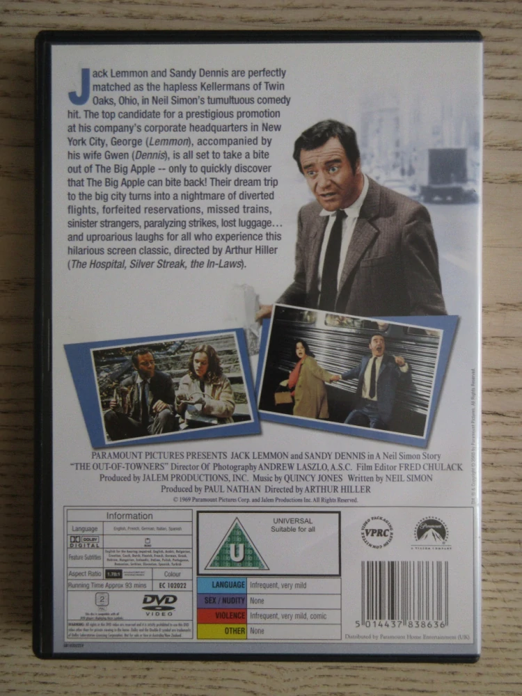 BURANI VE MĚSTĚ, J. LEMMON, S. DENNIS, DVD FILM