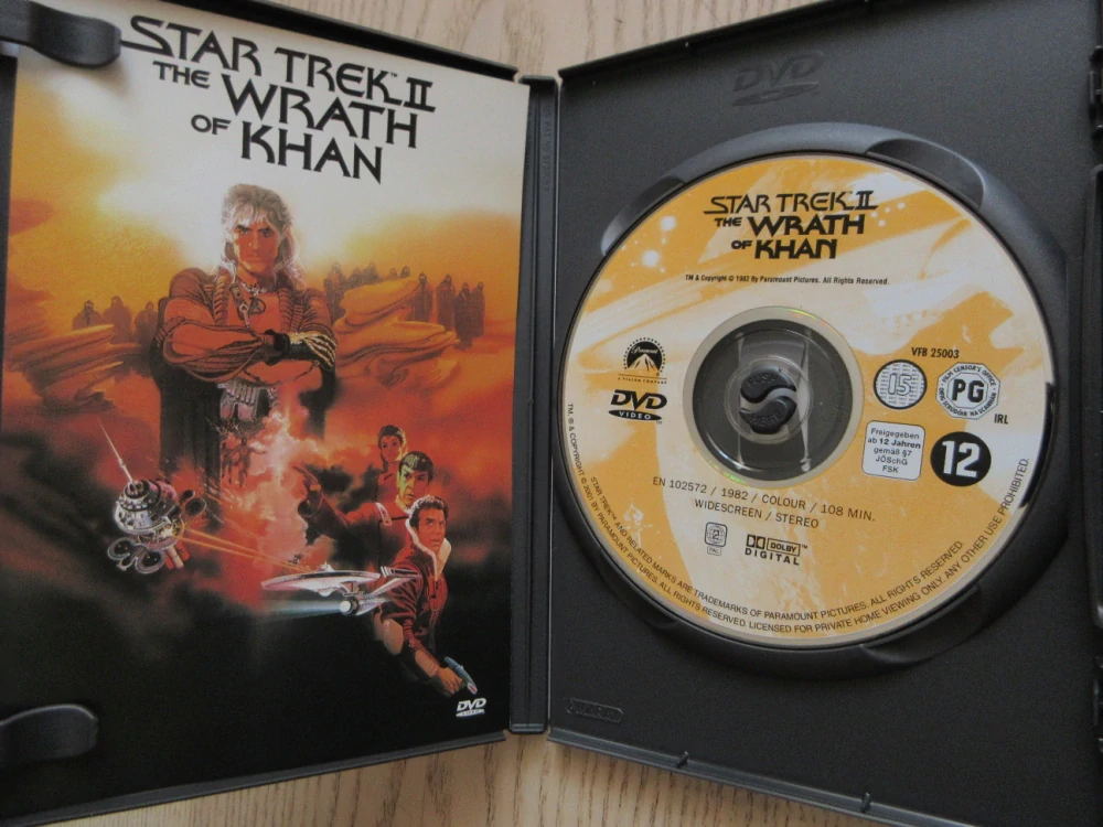 STAR TREK II: KHANŮV HNĚV, L. NIMOY, DVD FILM