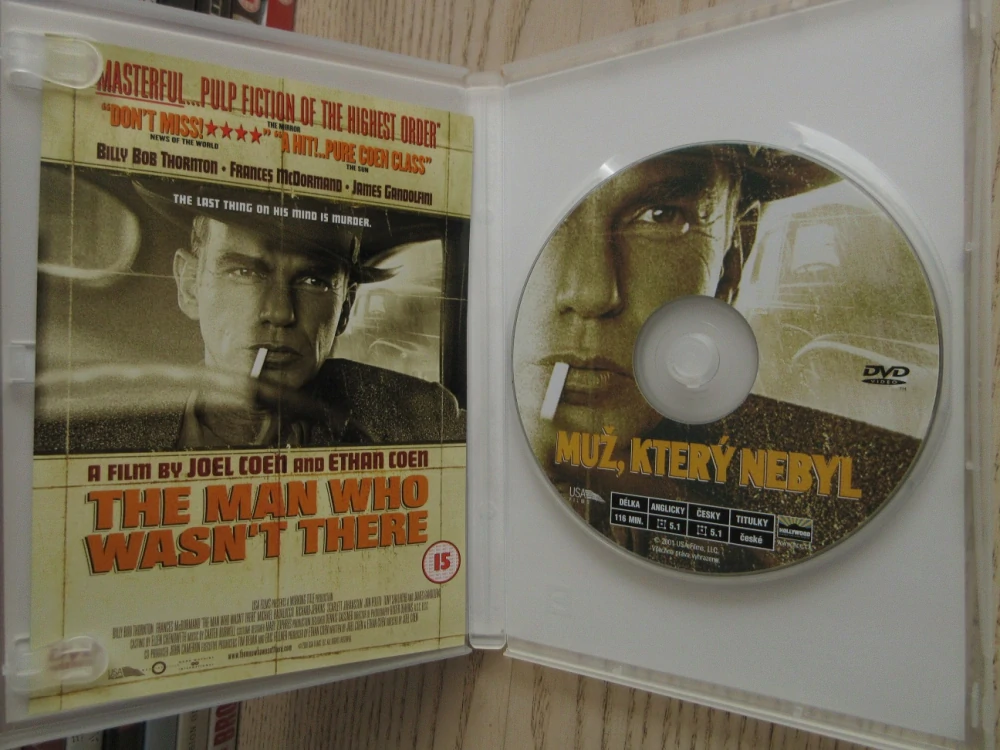 MUŽ, KTERÝ NEBYL, GB OBAL, ČESKÉ DVD FILM