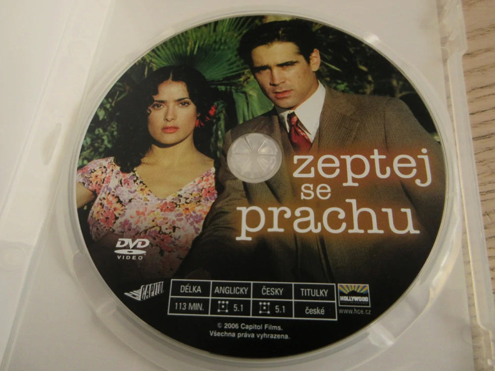 ZEPTEJ SE PRACHU, FARRELL, HAYEK, GB OBAL, ČESKÉ DVD FILM