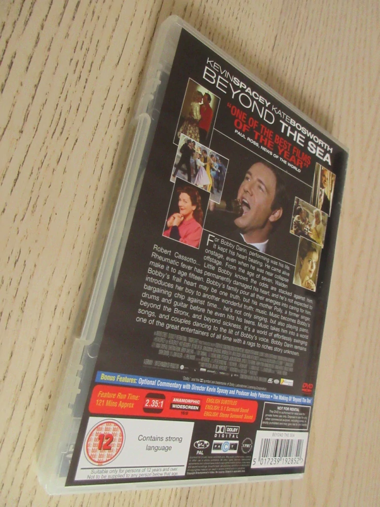 ZA MOŘEM, SPACEY,  GB OBAL, ČESKÉ DVD FILM