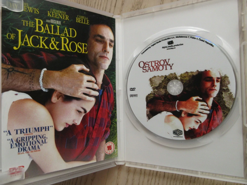 OSTROV SAMOTY, DAY-LEWIS, GB OBAL, ČESKÉ DVD FILM