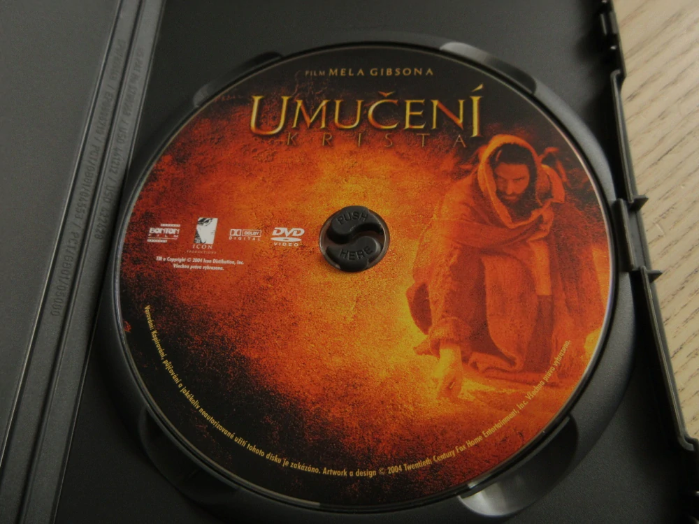 UMUČENÍ KRISTA, GB OBAL, ČESKÉ DVD FILM