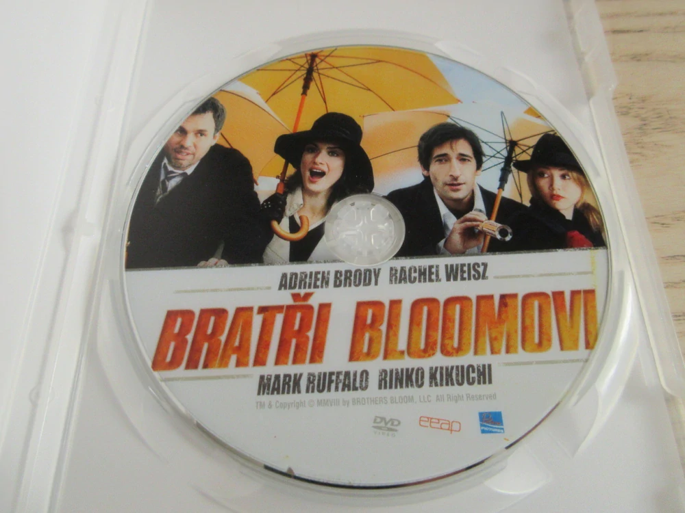 BRATŘI BLOOMOVI, BRODY, WEISZ, GB OBAL, ČESKÉ DVD FILM