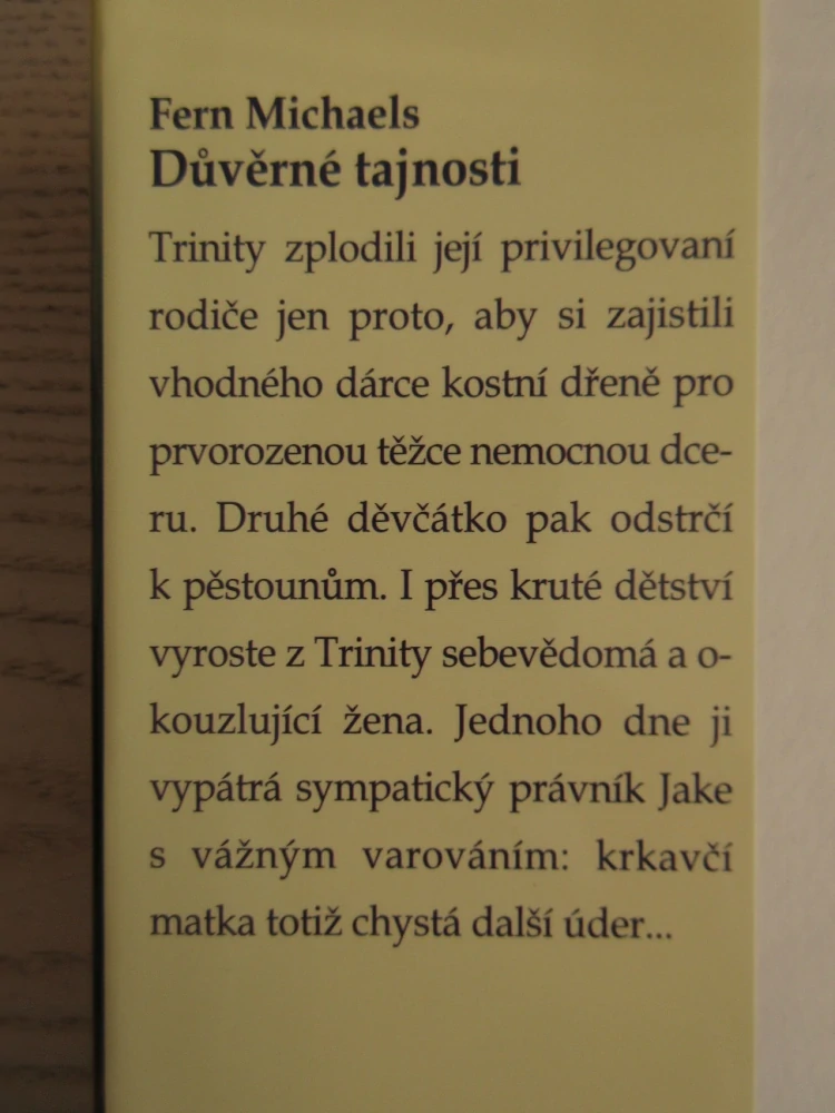 DŮVĚRNÉ TAJNOSTI, FERN MICHAELS, **an