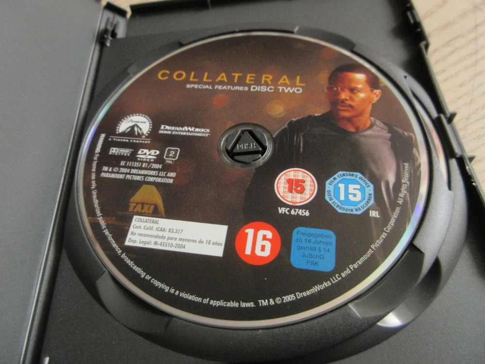 COLLATERAL, CRUISE, FOXX, STATHAM, GB OBAL, ČESKÉ TITULKY, 2X DVD FILM