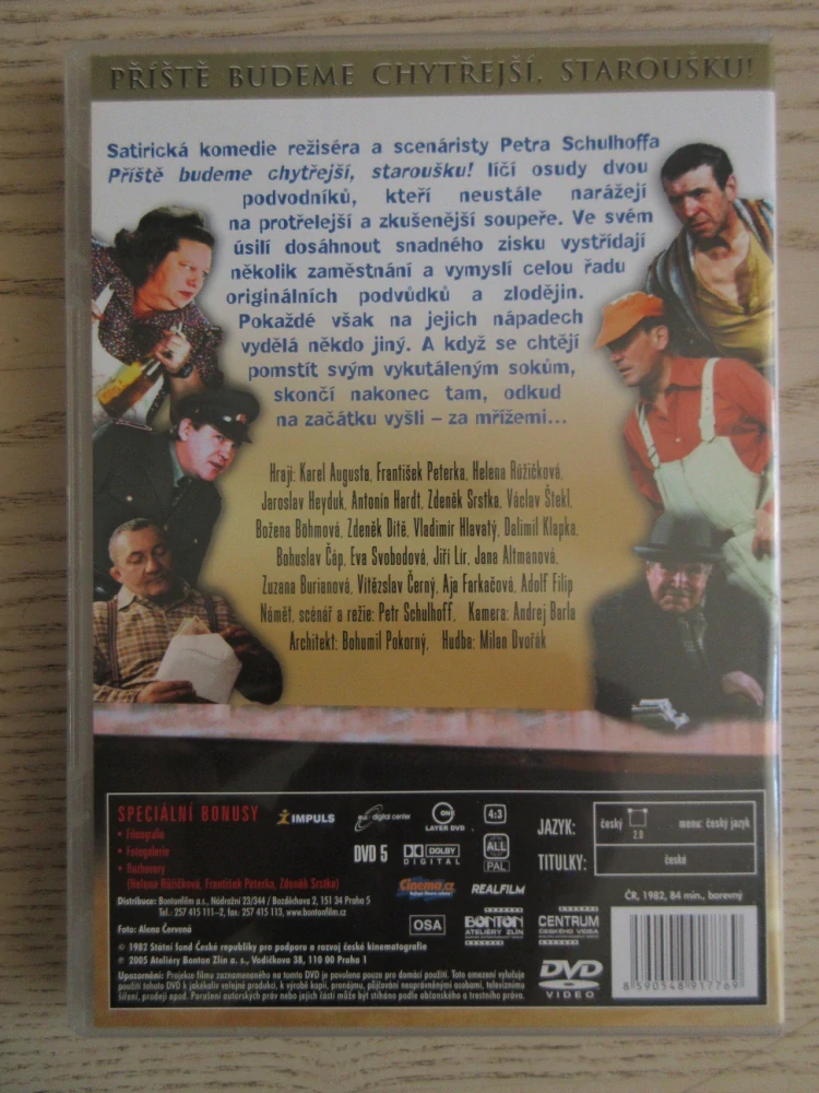 PŘÍŠTĚ BUDEME CHYTŘEJŠÍ,STAROUŠKU! DVD FILM  ČR