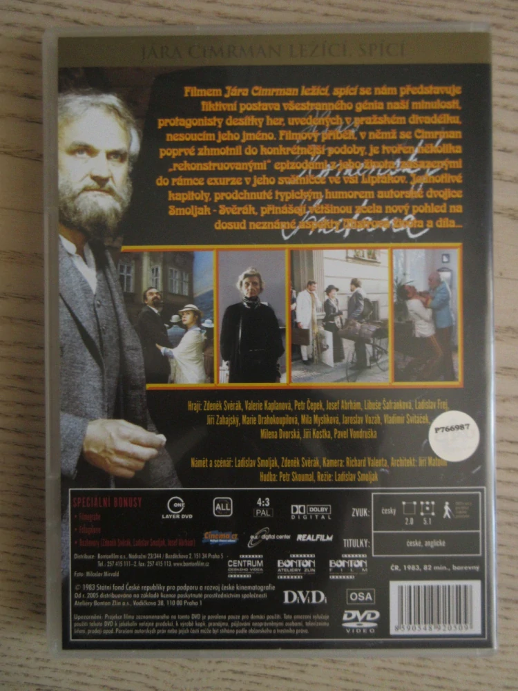 JÁRA CIMRMAN LEŽÍCÍ SPÍCÍ, DVD FILM  ČR