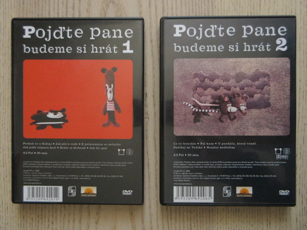 POJĎTE PANE BUDEME SI HRÁT 1 - 2., DVD FILM,