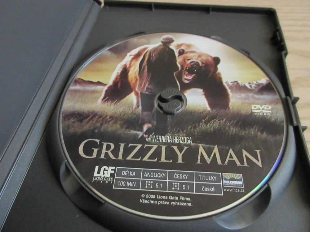  GRIZZLY MAN, GB OBAL, ČESKÁ VERZE, DVD FILM