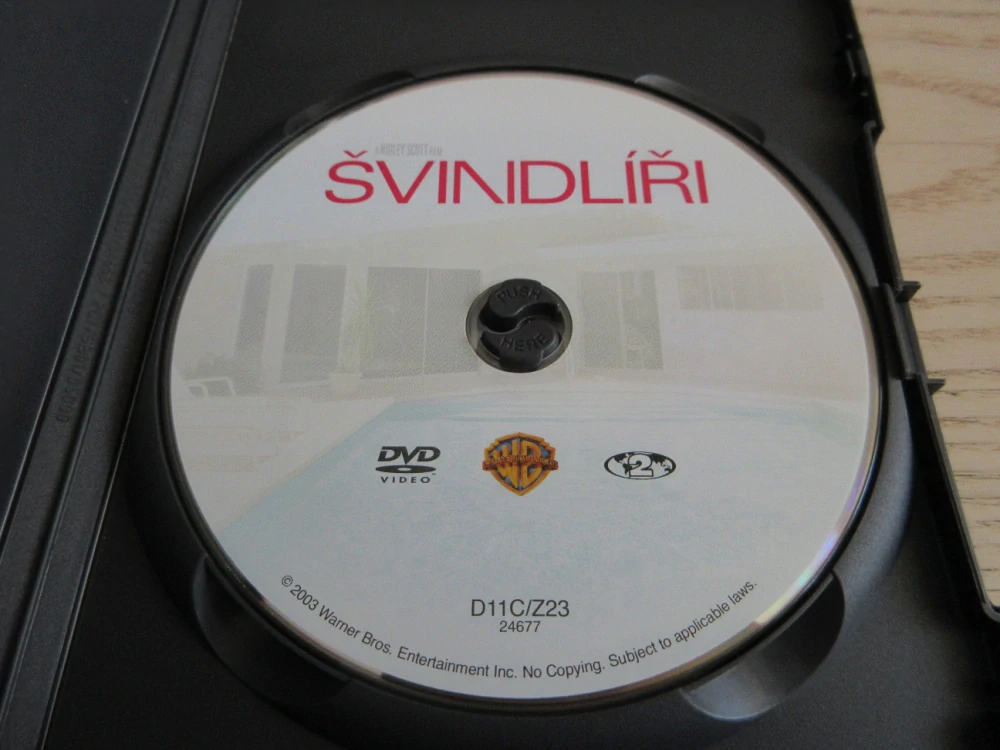ŠVINDLÍŘI, GB OBAL, ČESKÁ VERZE, DVD FILM