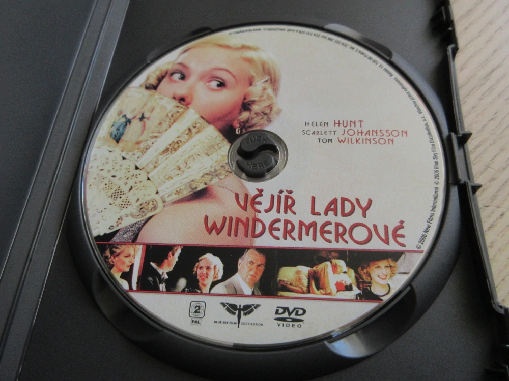 VĚJÍŘ LADY WINDERMEROVÉ, GB OBAL, ČESKÁ VERZE, DVD FILM