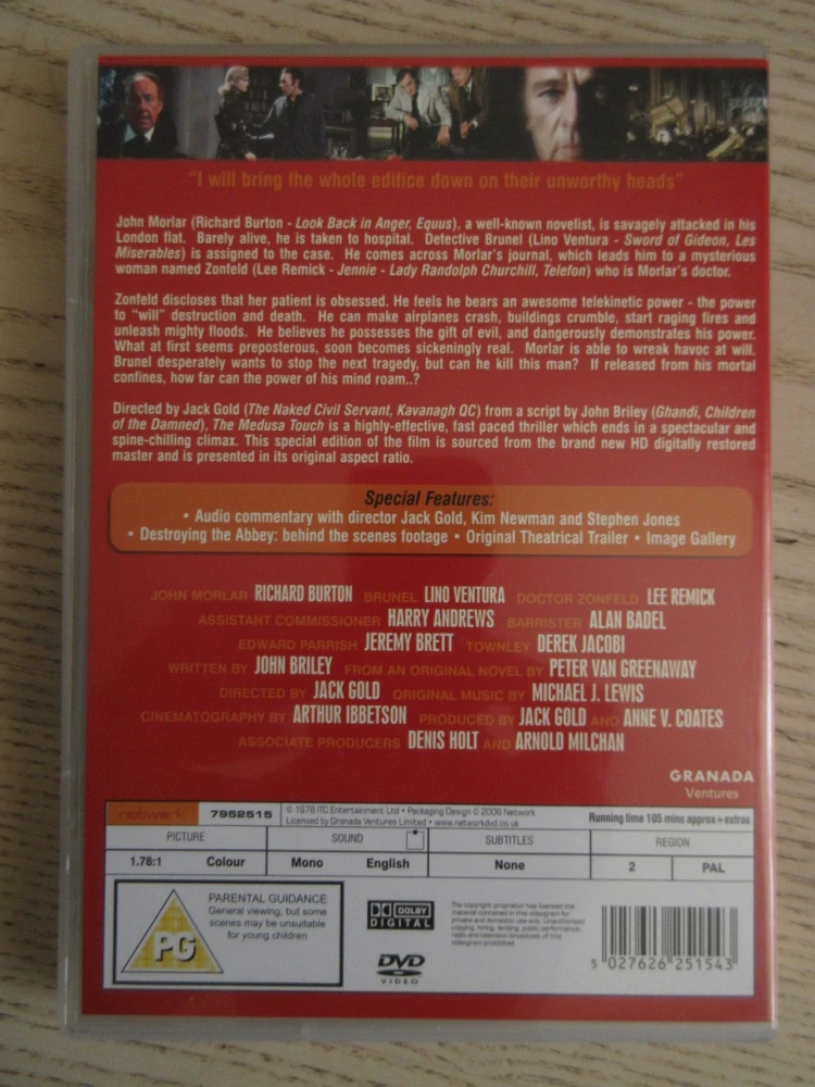 DOTEK MEDÚZY, GB OBAL, ČESKÁ VERZE, DVD FILM VČETNĚ BOOK