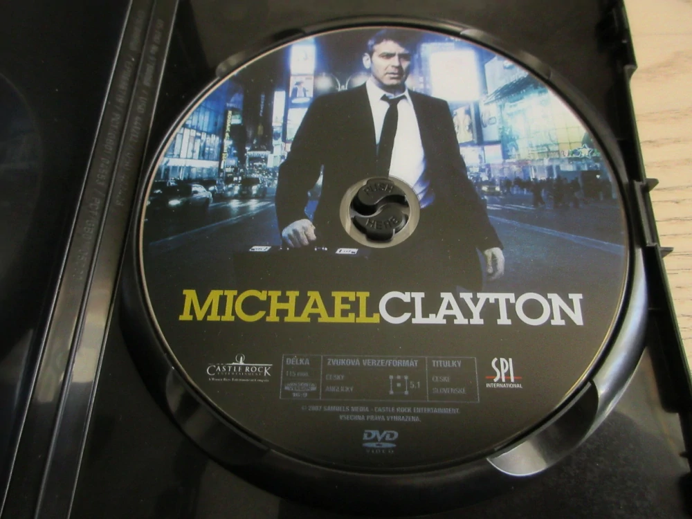 MICHAEL CLAYTON, GB OBAL, ČESKÁ VERZE, DVD FILM
