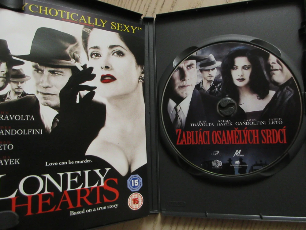 ZABIJÁCI OSAMĚLÍCH SRDCÍ, J.TRAVOLTA, GB OBAL, ČESKÁ VERZE, DVD FILM