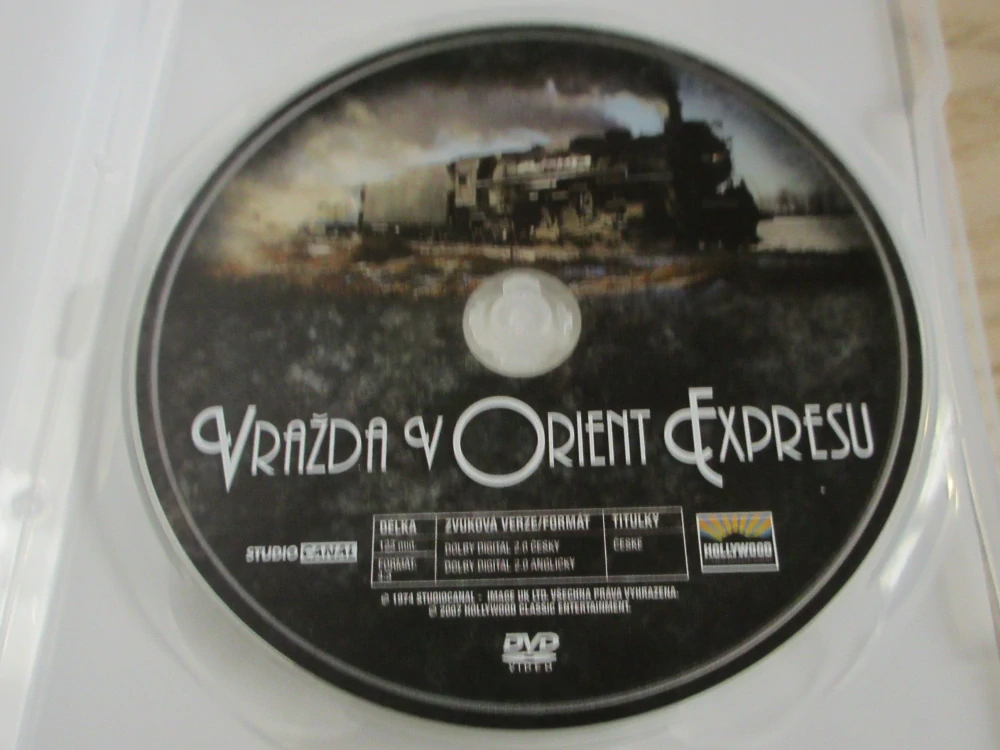 VRAŽDA V ORIENT EXPRESU, S.CONNERY, GB OBAL, ČESKÁ VERZE, DVD FILM