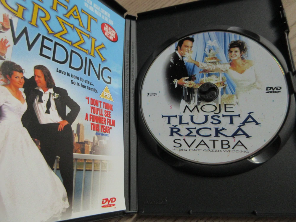 MOJE TLUSTÁ ŘECKÁ SVATBA, GB OBAL, ČESKÁ VERZE, DVD FILM