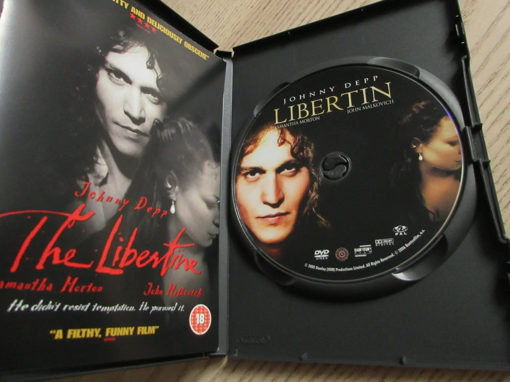 LIBERTIN, J.DEPP, GB OBAL, ČESKÁ VERZE, DVD FILM