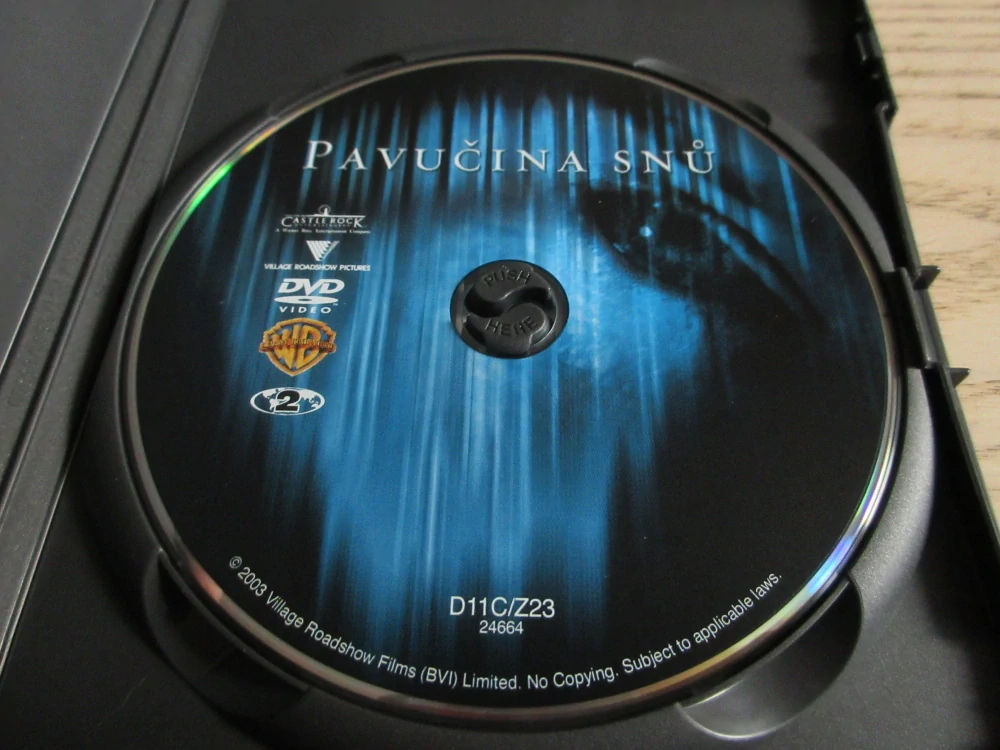 PAVUČINA SNŮ, M.FREEMAN, S.KING, GB OBAL, ČESKÁ VERZE, DVD FILM