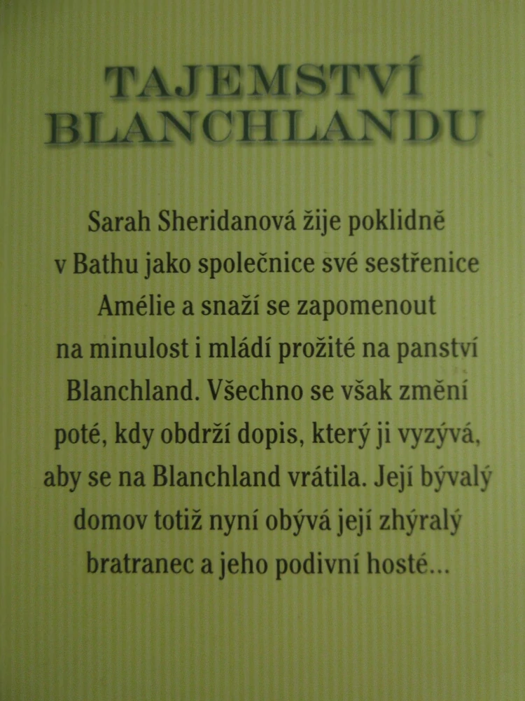 TAJEMSTVÍ BLANCHLANDU, NICOLA CORNICKOVÁ, **an