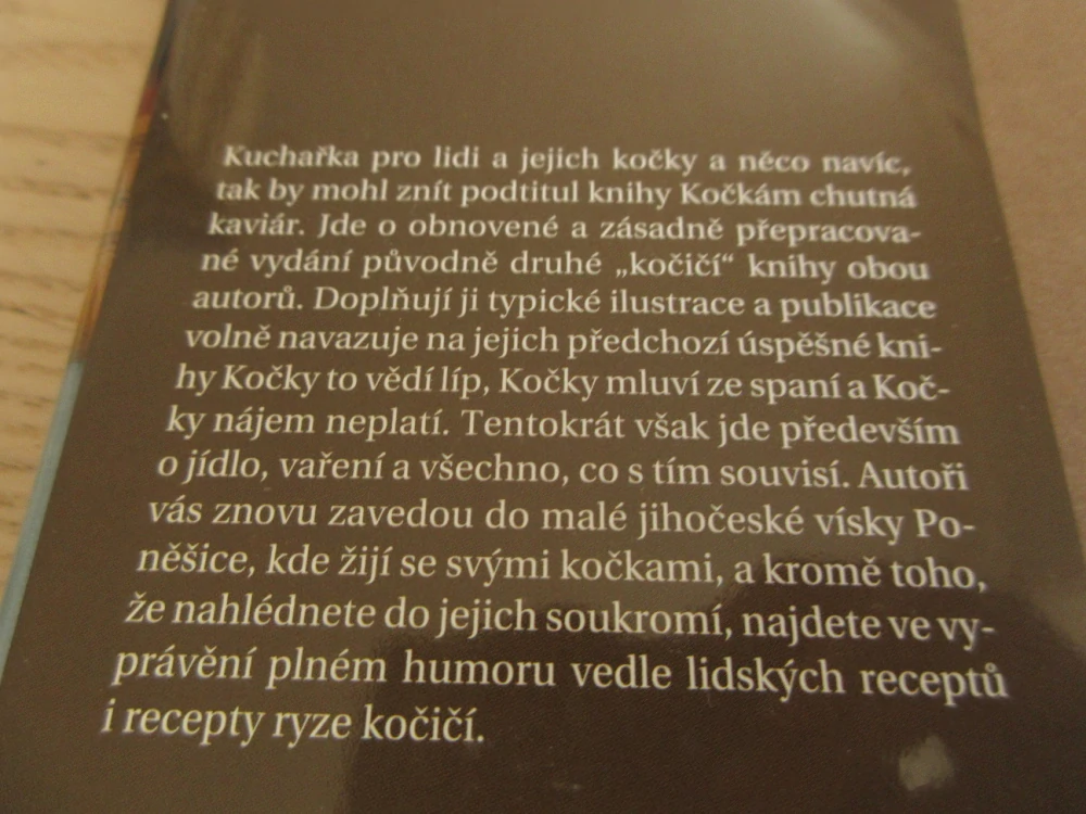 KOČKÁM CHUTNÁ KAVIÁR, FRANTIŠEK PON., **an