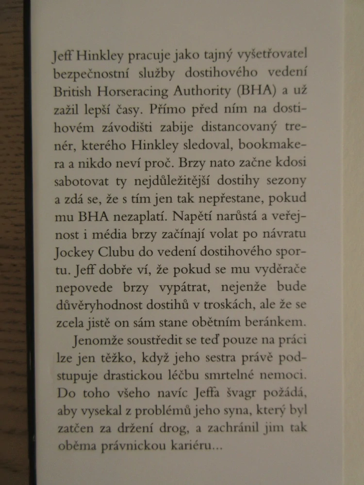 OHROŽENÍ,  FELIX FRANCIS, **an