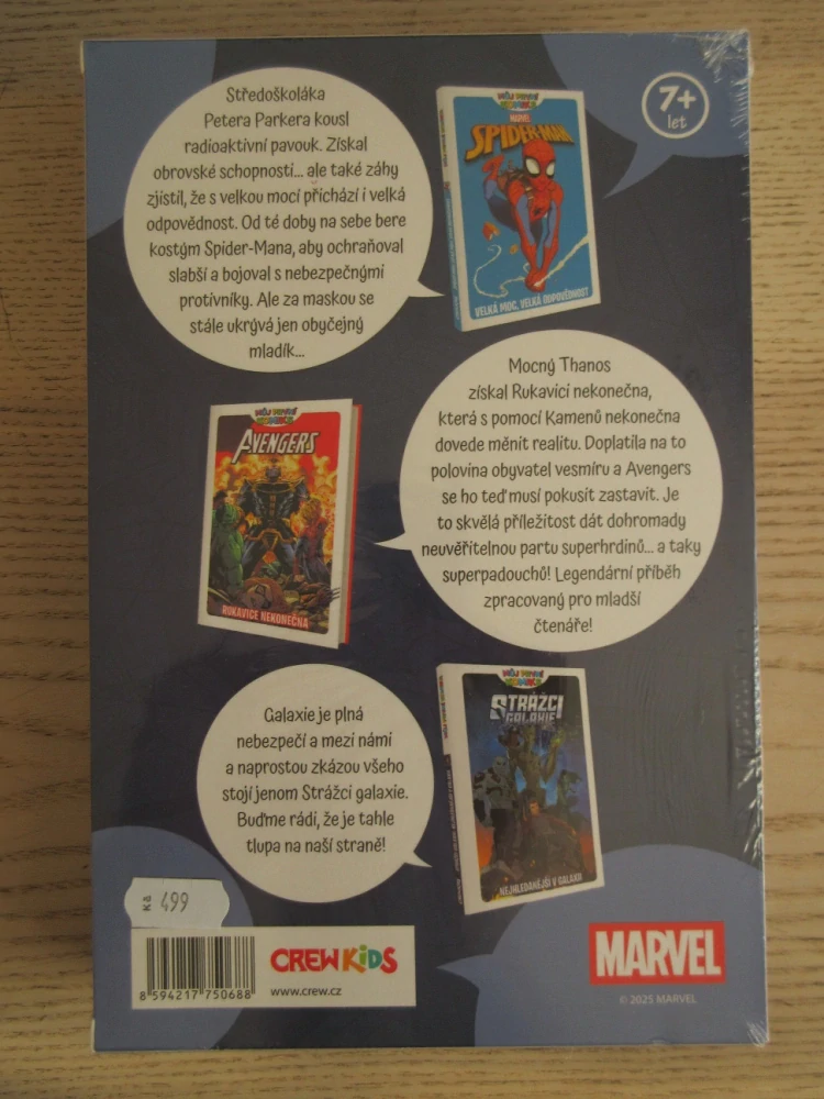 3X MŮJ PRVNÍ KOMIKS, SPIDER-MAN, AVENGERS, STRÁŽCI GALAXIE, **an