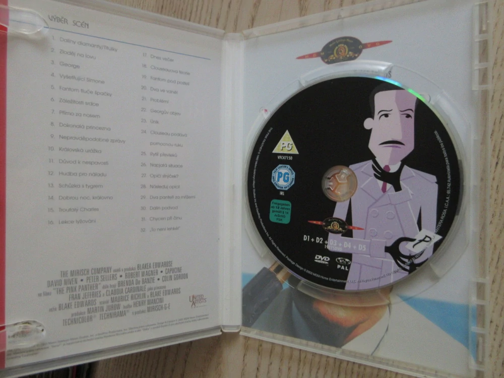 RŮŽOVÝ PANTER, D. NIVEN, R. WAGNER, DVD FILM