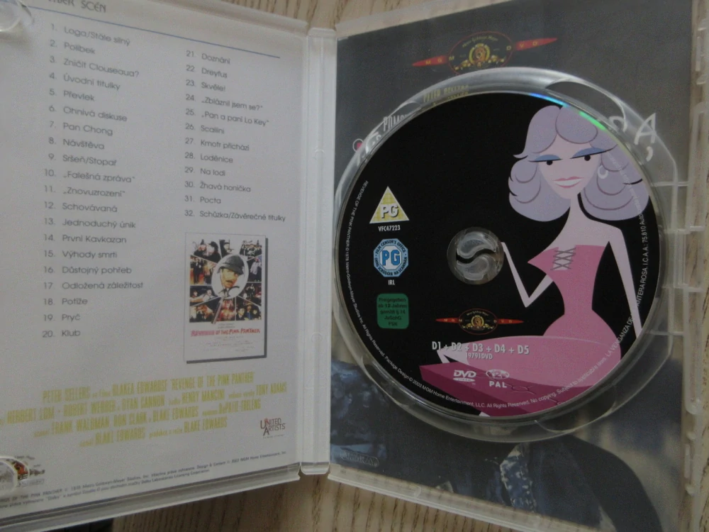 POMSTA RŮŽOVÉHO PANTERA, P. SELLERS, H. LOM, DVD FILM