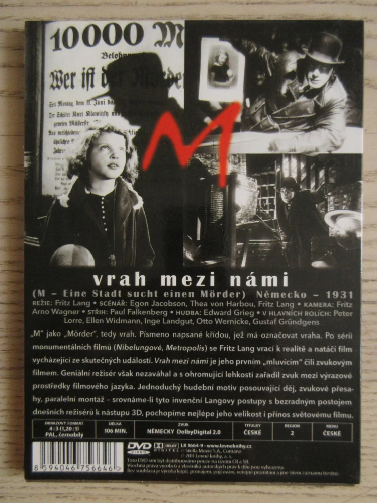 VRAH MEZI NÁMI, P. LORRE, E. WIDMANN, O. WERNICKE, DVD FILM