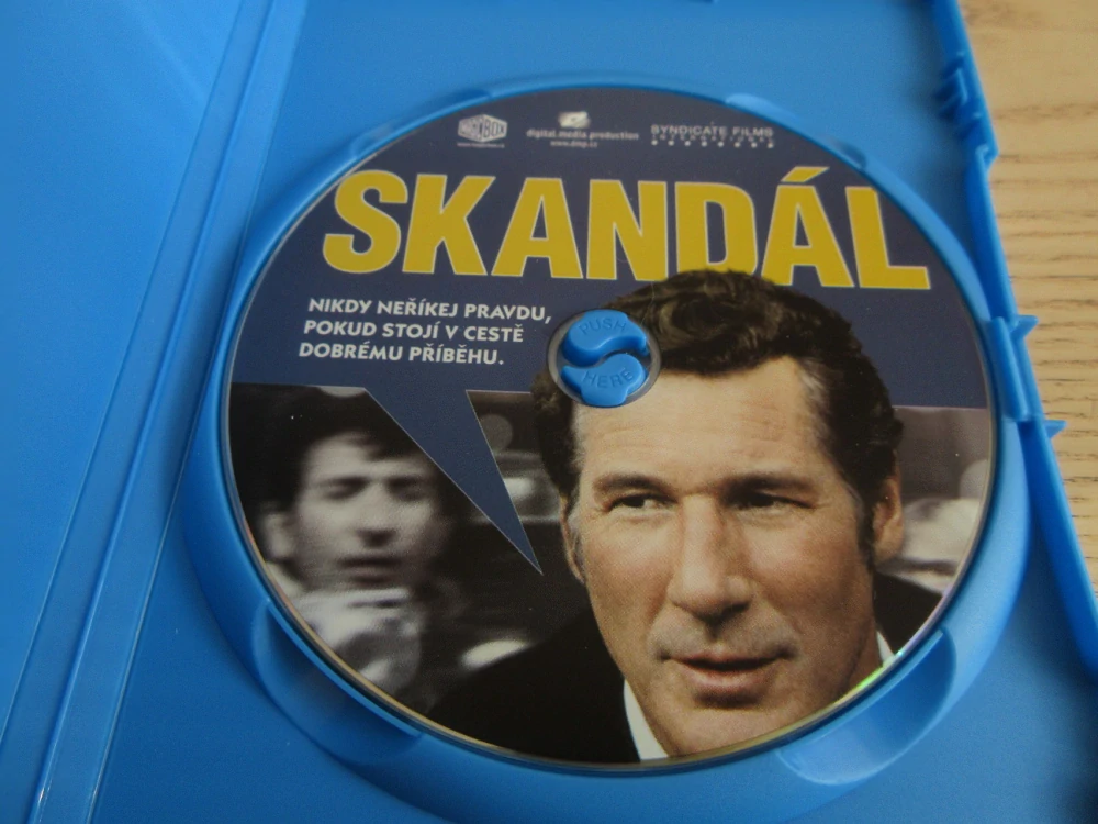 SKANDÁL, R.GERE, GB OBAL, ČESKÉ DVD FILM