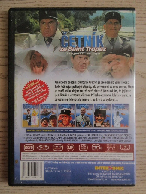ČETNÍK ZE SAINT TROPEZ, L. DE FUNES, DVD FILM