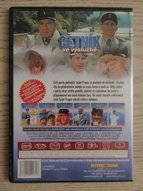 ČETNÍK VE VÝSLUŽBĚ, L. DE FUNES, DVD FILM