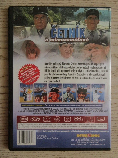 ČETNÍK A MIMOZEMŠŤANÉ, L. DE FUNES, DVD FILM
