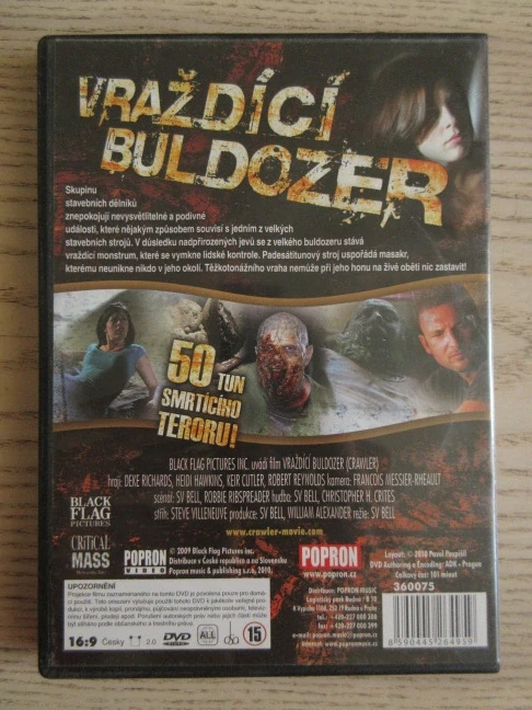 VRAŽDÍCÍ BULDOZER, D. RICHARDS, H. HAWKS, K. CUTLER, DVD FILM